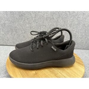 Kizik Madrid Eco Knit Hands Free Sneakers Black Lace Up Women's‎ Size 7 Wide